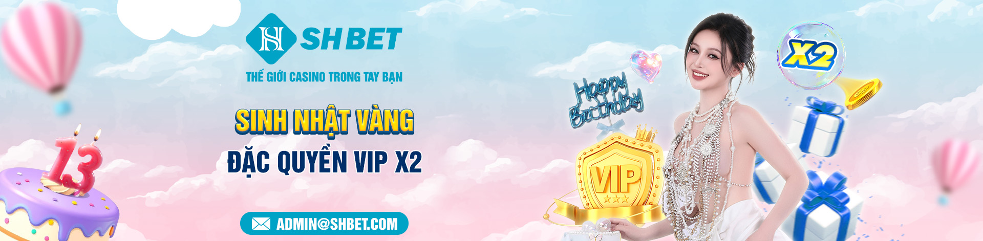 Shbet thưởng sinh nhật vàng đặc quyền